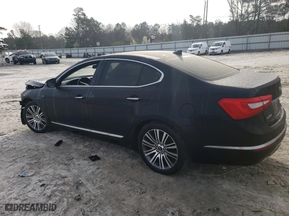 2014 Kia Cadenza Premium with VIN KNALN4D70E5152624, listed as a Copart auction lot 45667074 with 59,301 mi miles and Salvage Title. Bid and sale history available at carsss.com. Image 2.