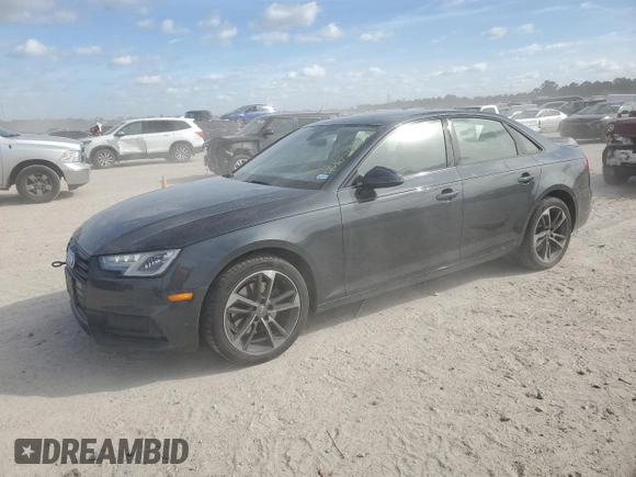 2019 Audi A4 Premium with VIN WAUGMAF46KN018153, listed as a Copart auction lot 49652305 with 80,307 mi miles and Salvage title. Bid and sale history available at DreamBid. Image 1.