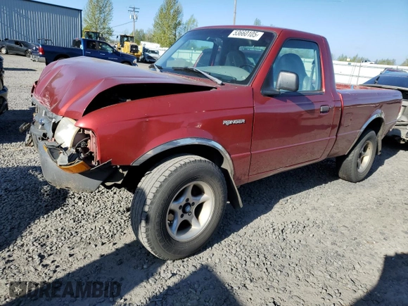 1998 Ford Ranger XL with VIN 1FTYR10C5WPA62518, listed as a Copart auction lot 53660105 with 256,060 mi miles and Salvage title. Bid and sale history available at DreamBid. Image 1.