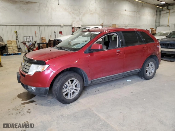 2008 Ford Edge SEL with VIN 2FMDK38C58BA26465, listed as a Copart auction lot 51002315 with 0 mi miles and Non Repairable. Bid and sale history available at carsss.com. Image 1.