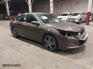 2014 Honda Accord Sedan Sport with VIN 1HGCR2F53EA033028, listed as a IAAI auction lot 41798748 with 109,725 mi miles. Bid and sale history available at carsss.com. Image 1.