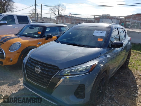 2023 Nissan Kicks SR with VIN 3N1CP5DV1PL502706, listed as a IAAI auction lot 41824341 with 42,383 mi miles. Bid and sale history available at carsss.com. Image 6.