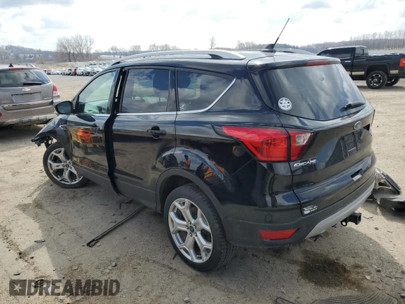 2019 Ford Escape Titanium with VIN 1FMCU9J94KUA41791, listed as a Copart auction lot 52541935 with 70,918 mi miles and Salvage Title. Bid and sale history available at carsss.com. Image 2.