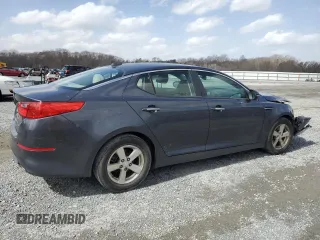 2015 Kia Optima LX with VIN KNAGM4A70F5636996, listed as a Copart auction lot 47571015 with 141,234 mi miles and Salvage Title. Bid and sale history available at carsss.com. Image 3.