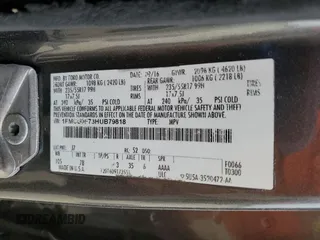 2017 Ford Escape S with VIN 1FMCU0F73HUB79818, listed as a Copart auction lot 53877285 with 108,029 mi miles and Salvage title. Bid and sale history available at DreamBid. Image 12.
