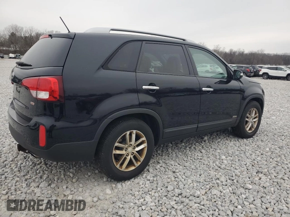 2014 Kia Sorento LX with VIN 5XYKTDA76EG544247, listed as a Copart auction lot 83496334 with 141,206 mi miles and Clean Title. Bid and sale history available at carsss.com. Image 3.