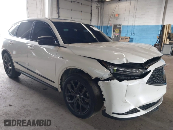 2022 Acura MDX w/A-Spec Package with VIN 5J8YE1H06NL038869, listed as a IAAI auction lot 42204706 with 20,206 mi miles and . Bid and sale history available at DreamBid. Image 1.