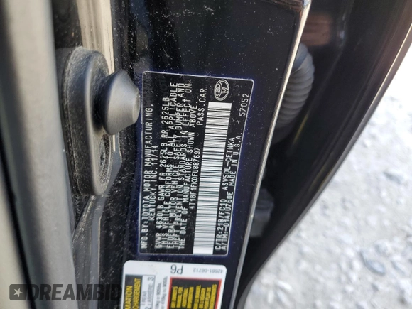 2015 Toyota Camry XLE with VIN 4T1BF1FK0FU887697, listed as a Copart auction lot 56322585 with 102,386 mi miles and Clean Title. Bid and sale history available at DreamBid. Image 12.
