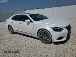 2015 Lexus LS 460 with VIN JTHBL5EF0F5135855, listed as a Copart auction lot 52209464 with 95,862 mi miles and Salvage title. Bid and sale history available at DreamBid. Image 4.