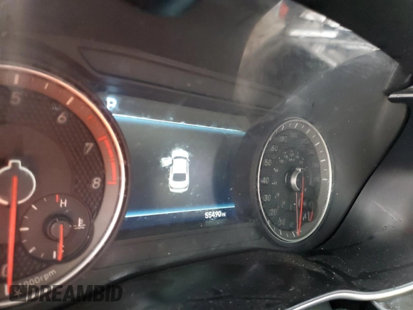 2019 Genesis G70 3.3T Advanced with VIN KMTG34LE0KU037714, listed as a Copart auction lot 69342024 with 55,490 mi miles and Salvage Title. Bid and sale history available at carsss.com. Image 9.