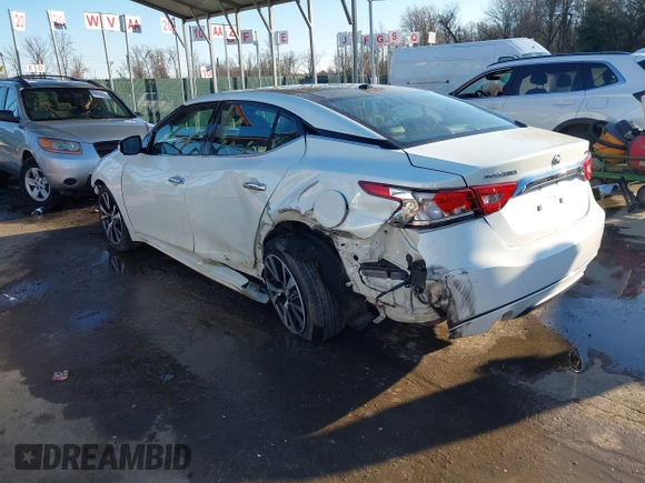 2017 Nissan Maxima SV with VIN 1N4AA6AP2HC384136, listed as a IAAI auction lot 41552763 with 89,657 mi miles and . Bid and sale history available at DreamBid. Image 3.