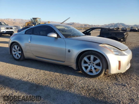 2004 Nissan 350Z Touring with VIN JN1AZ34E44T052451, listed as a Copart auction lot 69449994 with 140,524 mi miles and Salvage Title. Bid and sale history available at carsss.com. Image 4.