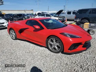 2023 Chevrolet Corvette 3LT with VIN 1G1YC3D41P5121618, listed as a Copart auction lot 47589365 with 11,351 mi miles and Salvage title. Bid and sale history available at DreamBid. Image 4.