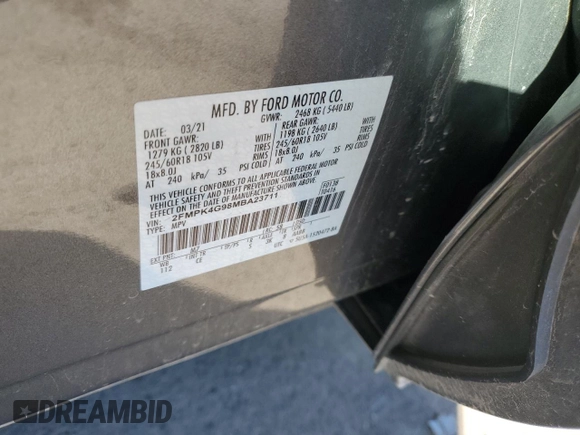 2021 Ford Edge SE z VIN 2FMPK4G98MBA23711, wystawiony jako Copart lot #76259054 z przebiegiem 20 879 mil mil oraz Czysty tytuł • Clean title. Historia ofert i sprzedaży dostępna na DreamBid. Obrazek 13.