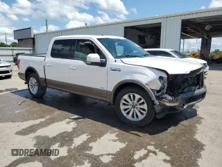 2015 Ford F-150 XL with VIN 1FTEW1CG5FKE08624, listed as a Copart auction lot 60282835 with 141,751 mi miles and Salvage title. Bid and sale history available at DreamBid. Image 4.