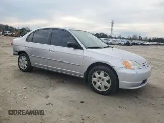 2001 Honda Civic EX with VIN 1HGES26711L037303, listed as a Copart auction lot 47243545 with 103,292 mi miles and Salvage Title. Bid and sale history available at DreamBid. Image 4.