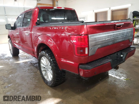 2018 Ford F-150 XL with VIN 1FTEW1EG6JFA58502, listed as a Copart auction lot 43401285 with 127,424 mi miles and Salvage Title. Bid and sale history available at carsss.com. Image 2.