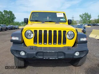 2021 Jeep Wrangler Unlimited Sport S with VIN 1C4HJXDN4MW744315, listed as a IAAI auction lot 42242941 with 35,344 mi miles and . Bid and sale history available at DreamBid. Image 12.