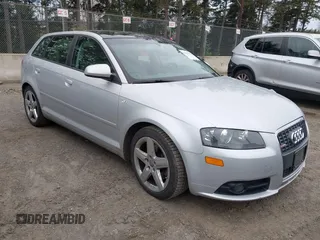 2008 Audi A3 S-Line with VIN WAUKD78P58A032503, listed as a IAAI auction lot 41831797 with 98,340 mi miles. Bid and sale history available at carsss.com. Image 1.