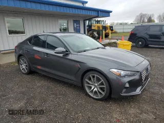 2021 Genesis G70 2.0T with VIN KMTG44LA2MU066693, listed as a Copart auction lot 78776714 with 58,081 mi miles and Salvage Title. Bid and sale history available at carsss.com. Image 4.