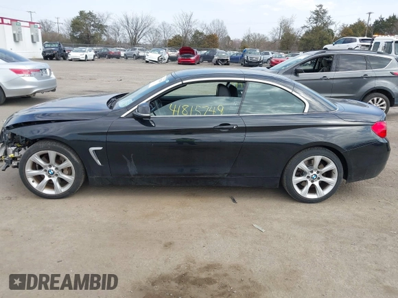 2015 BMW 4 Series 435i with VIN WBA3T3C51FP939555, listed as a IAAI auction lot 41815749 with 57,480 mi miles and . Bid and sale history available at carsss.com. Image 15.