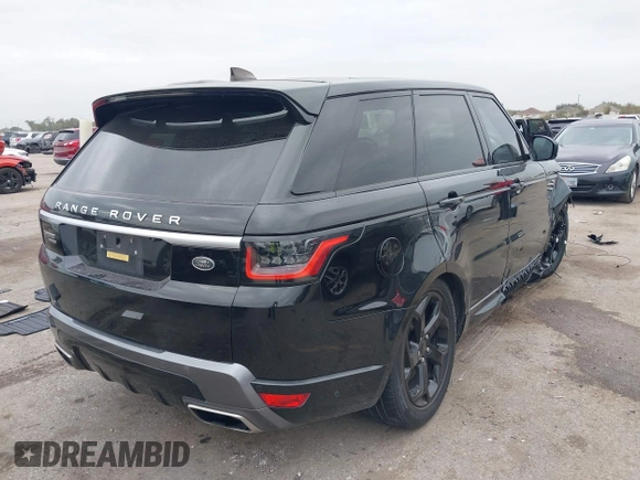 2019 Land Rover Range Rover Sport HSE with VIN SALWR2RV9KA418735, listed as a IAAI auction lot 41014298 with 75,388 mi miles. Bid and sale history available at carsss.com. Image 4.
