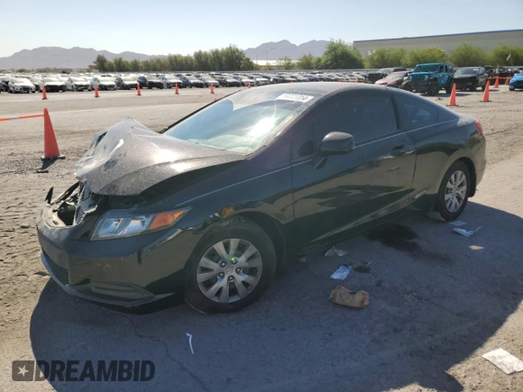 2012 Honda Civic Cpe LX with VIN 2HGFG3B55CH553583, listed as a Copart auction lot 69271314 with 149,172 mi miles and Salvage Title. Bid and sale history available at carsss.com. Image 1.