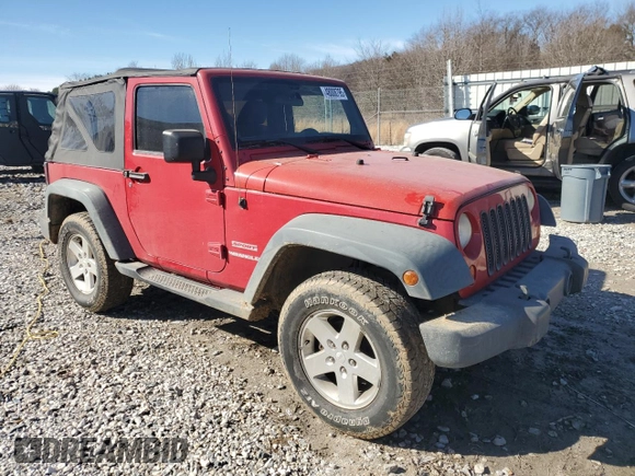 2012 Jeep Wrangler Sport with VIN 1C4AJWAGXCL194071, listed as a Copart auction lot 48008795 with 109,658 mi miles and Salvage title. Bid and sale history available at DreamBid. Image 4.