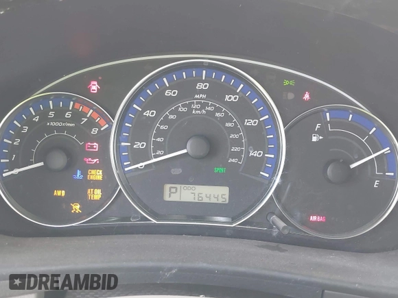 2010 Subaru Forester X Limited with VIN JF2SH6DC7AH907129, listed as a IAAI auction lot 39669416 with 76,445 mi miles and . Bid and sale history available at DreamBid. Image 7.