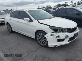 2014 Honda Accord Sedan Sport with VIN 1HGCR2F54EA068869, listed as a IAAI auction lot 42060938 with 193,522 mi miles. Bid and sale history available at carsss.com. Image 1.