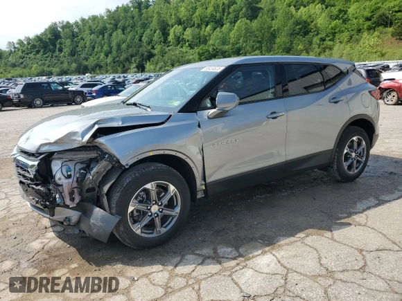 2023 Chevrolet Blazer LT with VIN 3GNKBHR4XPS171159, listed as a Copart auction lot 56434635 with 52,191 mi miles and Salvage title. Bid and sale history available at DreamBid. Image 1.