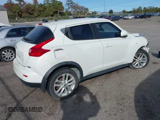 2014 Nissan Juke S with VIN JN8AF5MR7ET356853, listed as a IAAI auction lot 41374019 with Not Provided miles. Bid and sale history available at carsss.com. Image 4.