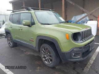 2016 Jeep Renegade Latitude with VIN ZACCJBBT6GPD56227, listed as a IAAI auction lot 41285549 with 107,906 mi miles. Bid and sale history available at carsss.com. Image 1.