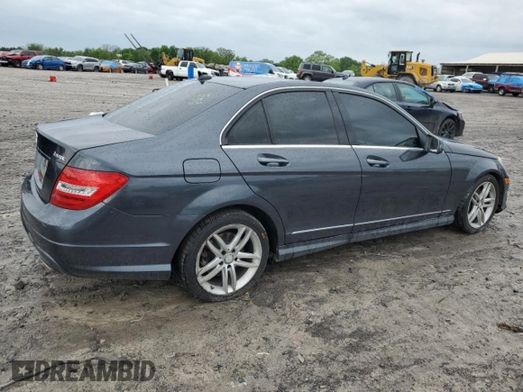 2013 Mercedes-Benz C 300 Sport with VIN WDDGF8AB0DG124719, listed as a Copart auction lot 54215515 with 123,520 mi miles and Salvage Title. Bid and sale history available at DreamBid. Image 3.
