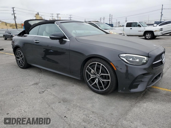 2023 Mercedes-Benz E 450 with VIN W1K1K5JB2PF201763, listed as a Copart auction lot 55448705 with 6,712 mi miles and Salvage title. Bid and sale history available at DreamBid. Image 4.