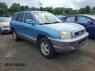2003 Hyundai Santa Fe GLS with VIN KM8SC73D53U542081, listed as a Copart auction lot 62995765 with 154,187 mi miles and Salvage title. Bid and sale history available at DreamBid. Image 4.