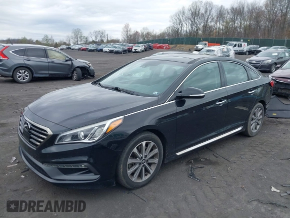 2016 Hyundai Sonata Sport with VIN 5NPE34AF6GH346509, listed as a IAAI auction lot 42082345 with 93,822 mi miles and . Bid and sale history available at DreamBid. Image 17.