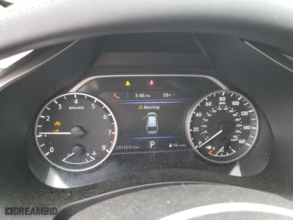 2020 Nissan Murano S with VIN 5N1AZ2AJ6LN122698, listed as a Copart auction lot 88970305 with 101,603 mi miles and Salvage Title. Bid and sale history available at carsss.com. Image 9.