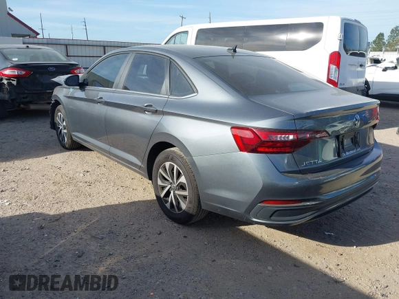 2024 Volkswagen Jetta S with VIN 3VW5M7BU0RM095394, listed as a IAAI auction lot 41819825 with 3,049 mi miles and . Bid and sale history available at DreamBid. Image 3.