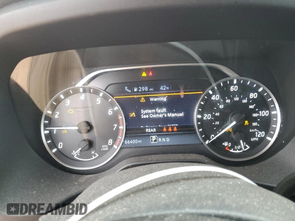 2021 Nissan Titan SV with VIN 1N6AA1EE3MN529038, listed as a Copart auction lot 45019855 with 66,400 mi miles and Salvage title. Bid and sale history available at DreamBid. Image 9.