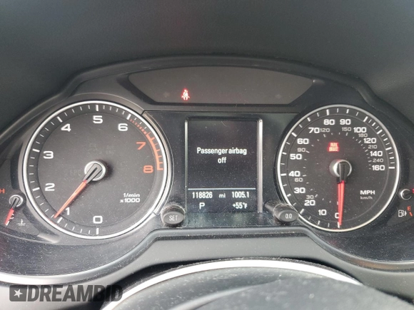2015 Audi Q5 Premium Plus with VIN WA1DGAFP9FA075980, listed as a Copart auction lot 47079305 with 118,826 mi miles and Salvage Title. Bid and sale history available at carsss.com. Image 9.