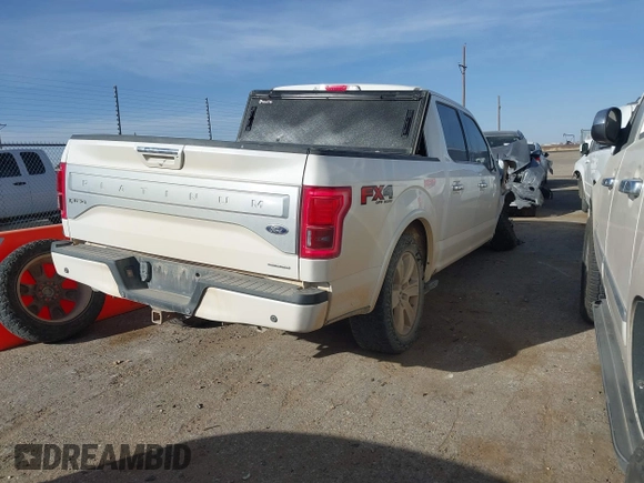 2015 Ford F-150 XLT with VIN 1FTEW1EF9FFC52908, listed as a IAAI auction lot 41193606 with 121,475 mi miles. Bid and sale history available at carsss.com. Image 4.