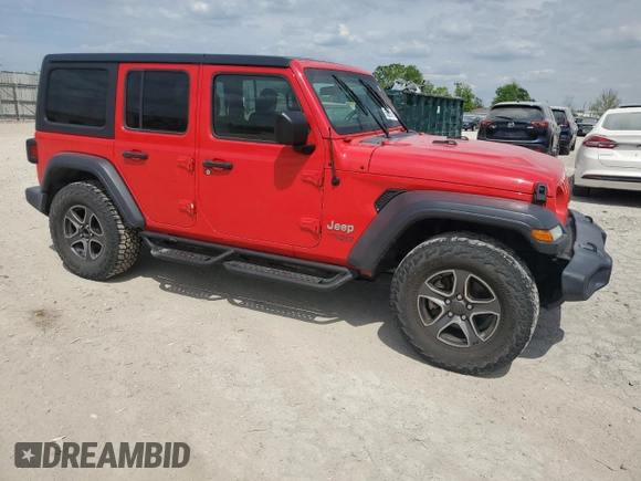 2018 Jeep Wrangler Unlimited Sport S z VIN 1C4HJXDG0JW122629, wystawiony jako Copart lot #56055015 z przebiegiem 130 731 mil mil oraz Czysty tytuł • Clean title. Historia ofert i sprzedaży dostępna na DreamBid. Obrazek 4.