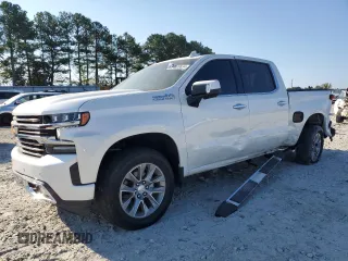 2022 Chevrolet Silverado 1500 High Country with VIN 1GCUYHED9NZ145559, listed as a Copart auction lot 74628634 with 21,154 mi miles and Salvage Title. Bid and sale history available at DreamBid. Image 1.