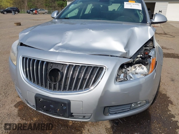 2011 Buick Regal CXL Turbo TO2 with VIN W04GW5EV4B1139540, listed as a IAAI auction lot 42079596 with 75,818 mi miles and . Bid and sale history available at DreamBid. Image 6.