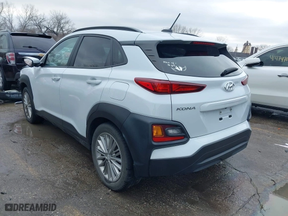 2021 Hyundai Kona SEL with VIN KM8K22AA8MU602483, listed as a IAAI auction lot 41450400 with 34,628 mi miles. Bid and sale history available at carsss.com. Image 3.