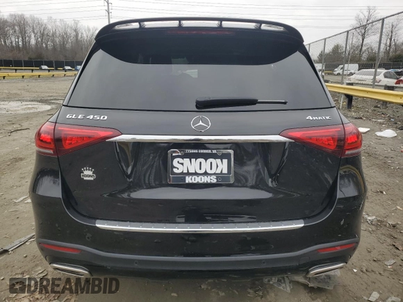 2022 Mercedes-Benz GLE 450 with VIN 4JGFB5KB8NA629017, listed as a Copart auction lot 86487524 with 31,108 mi miles and Salvage title. Bid and sale history available at DreamBid. Image 6.