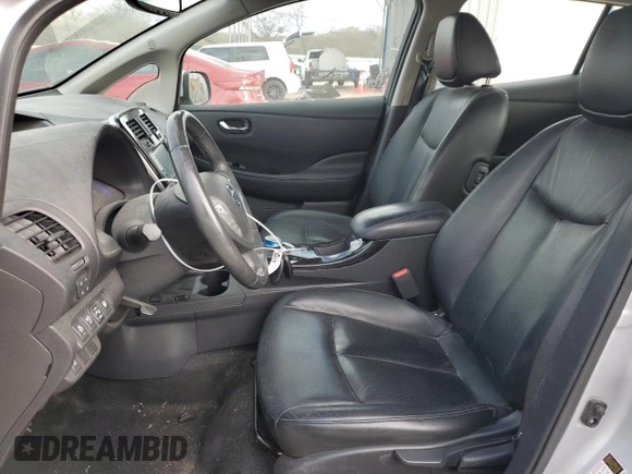 2016 Nissan LEAF S with VIN 1N4BZ0CP2GC314125, listed as a Copart auction lot 81280444 with 47,575 mi miles and Salvage Title. Bid and sale history available at carsss.com. Image 7.