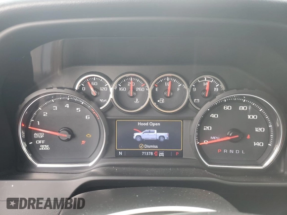 2021 Chevrolet Silverado 1500 RST with VIN 1GCUYEEL8MZ225519, listed as a Copart auction lot 43184385 with 71,378 mi miles and Salvage Title. Bid and sale history available at carsss.com. Image 9.
