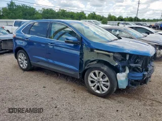 2022 Ford Edge Titanium z VIN 2FMPK4K99NBA55222, wystawiony jako Copart lot #58468375 z przebiegiem 81 762 mil mil oraz Czysty tytuł • Clean title. Historia ofert i sprzedaży dostępna na DreamBid. Obrazek 4.